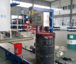 200L single-head power conveyor filling line