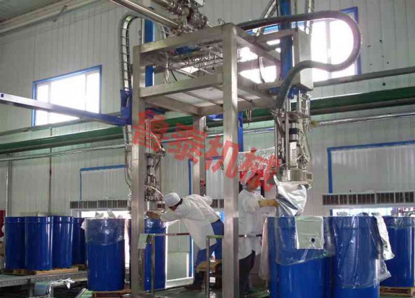 200L vat weighing filling production site