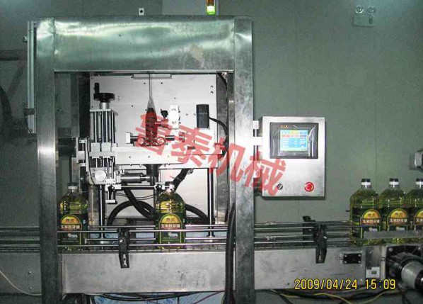 full-automatic bottleneck trapping label machine and shrink label machine