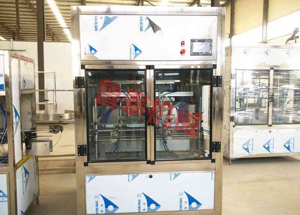 four-head piston and piston sauce filling machine