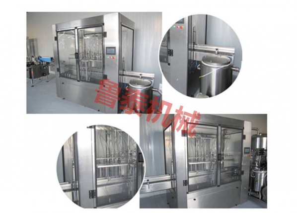 12-head straight-line low vacuum filling machine