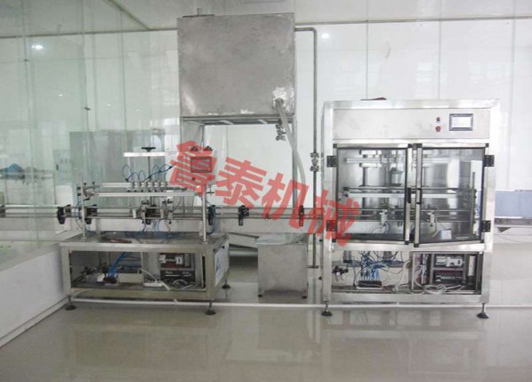 full-automatic nitrogen charging machine + filling machine customer site